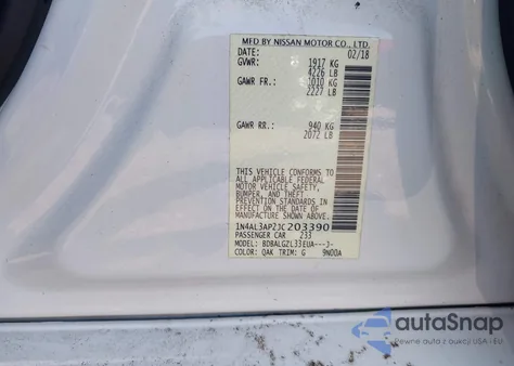 2018 Nissan Altima 2.5 S from USA, damaged, VIN 1N4AL3AP2JC203390